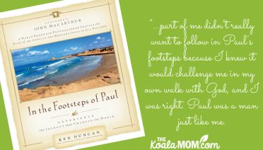 “part of me didn’t really want to follow in Paul’s footsteps because I knew it would challenge me in my own walk with God, and I was right." Book review of In the Footsteps of Paul by Ken Duncan. Cover photo via Amazon.