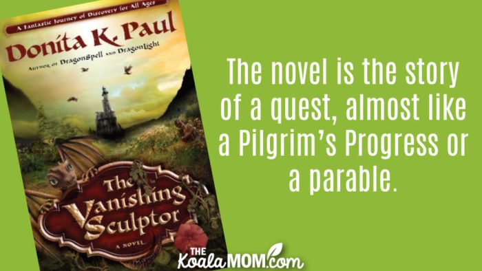 "The novel is the story of a quest, almost like a Pilgrim’s Progress or a parable." Book review of The Vanishing Sculptor by Donita K. Paul. Cover photo via Amazon.