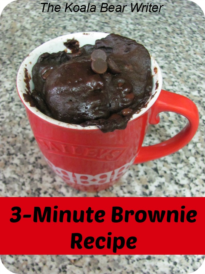 5-minute brownie in a mug