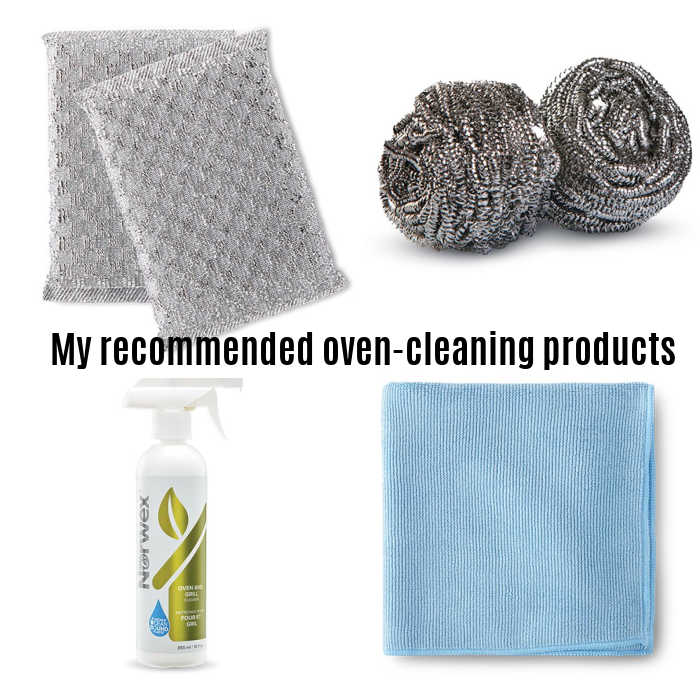 My recommended oven-cleaning products.