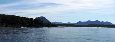 Vancouver Island viewed from our whale watching boat.