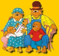 The Berenstain Bear Family: Mama Bear, Papa Bear, Sister Bear, Brother Bear and Honey Bear