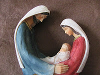 Fourth Sunday in Advent | clay image of Joseph, Mary and Baby Jesus