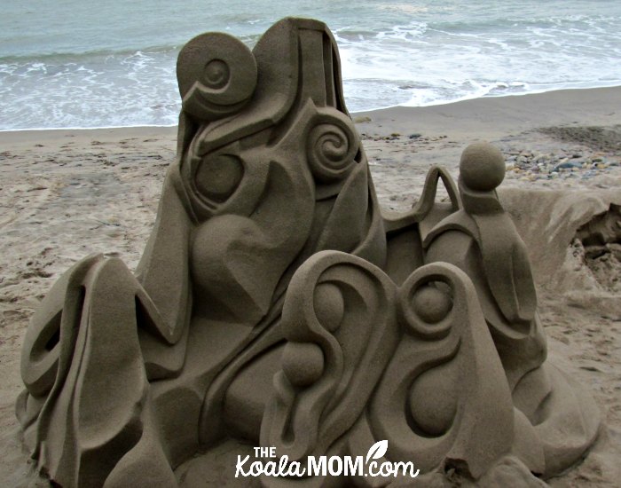 Sand sculpture in Puerto Vallarta, Mexico