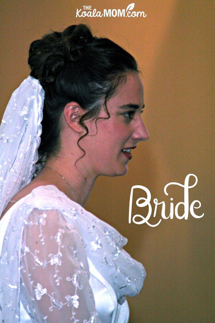 Bonnie Way on her wedding day