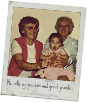 My great-grandmother, grandmother, and me. My great-grandmother emigrated to Canada after the Titanic sank.