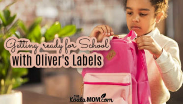 Getting ready for school with Oliver's Labels.
