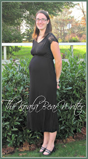 A simple, classy black maternity dress from EverlyGrey Maternity