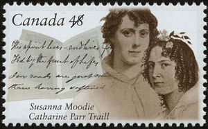 Susanna Moodie and Catharine Parr Traill commemorative Canadian stamp