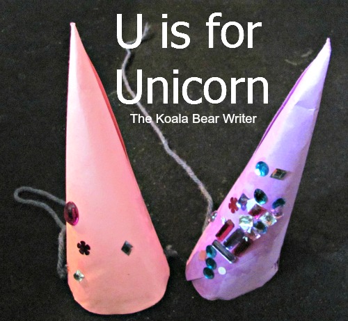 U is for UNICORN and other alphabet crafts for preschoolers