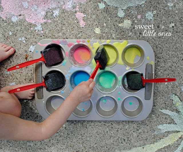 DIY Sidewalk Chalk Paint Recipe for Kids - Active Littles