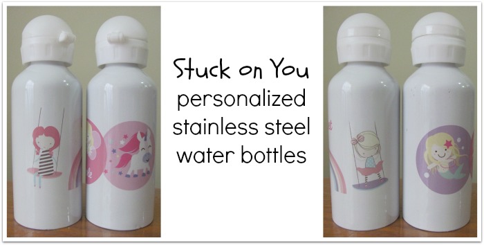 Stuck on You personalized water bottles