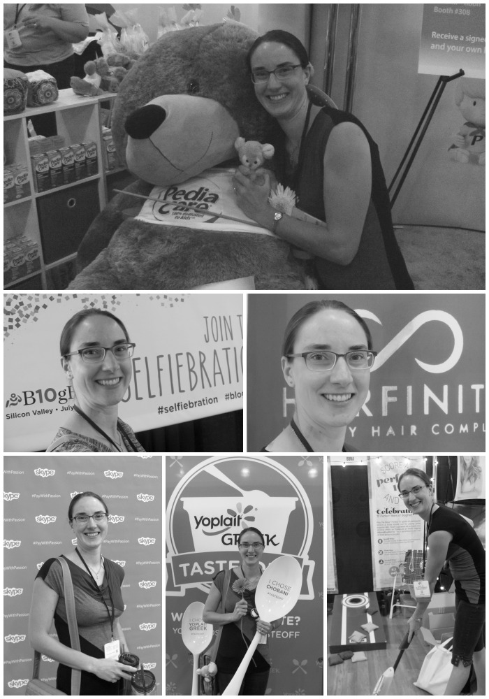 A collage of selfies by Bonnie Way at BlogHer14