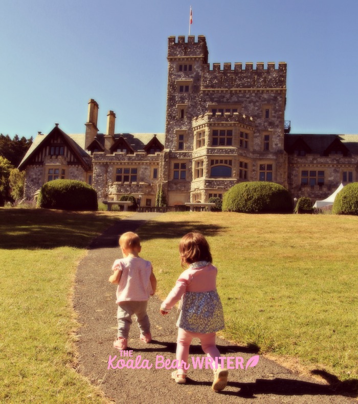 Girls at Hatley Castle, Victoria, BC