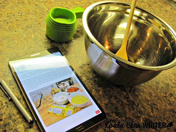 Baking with my Samsung Galaxy Tab S