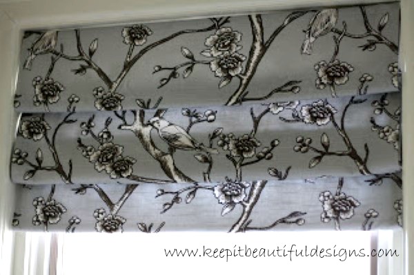 DIY no-sew Roman blind