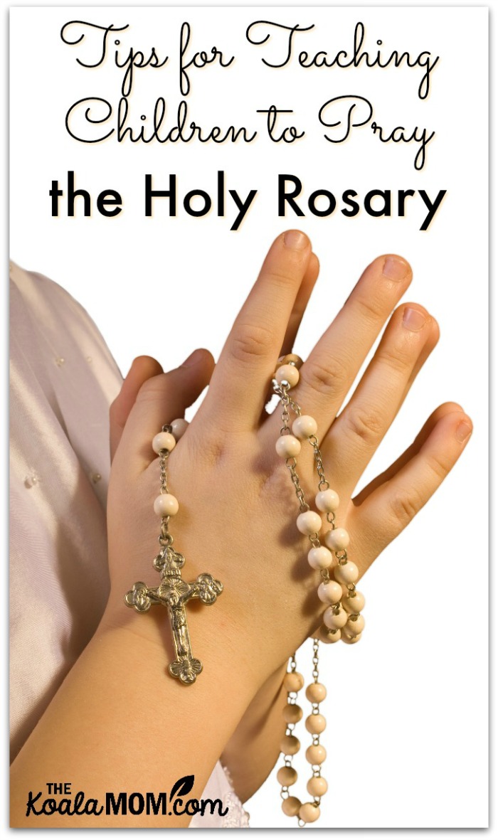 praying rosary with children