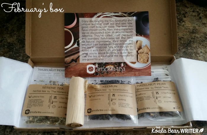 February's tea box from Amoda Teas