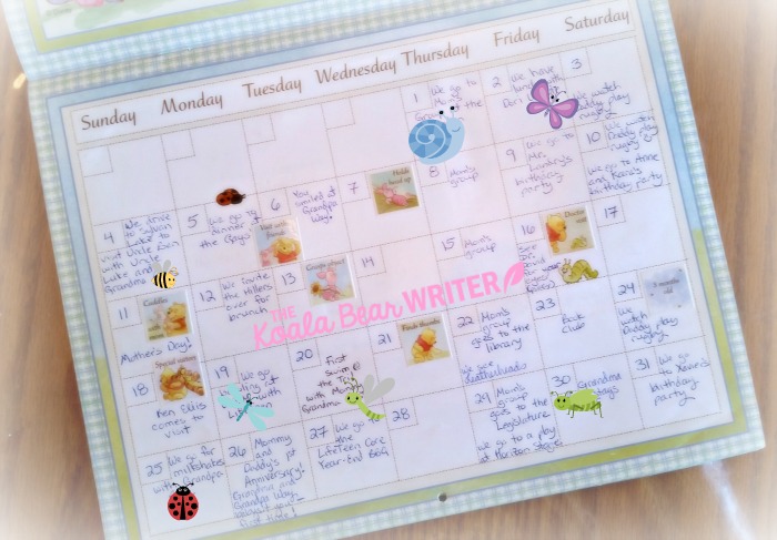 Baby's First Year Calendar with all of baby's milestones!