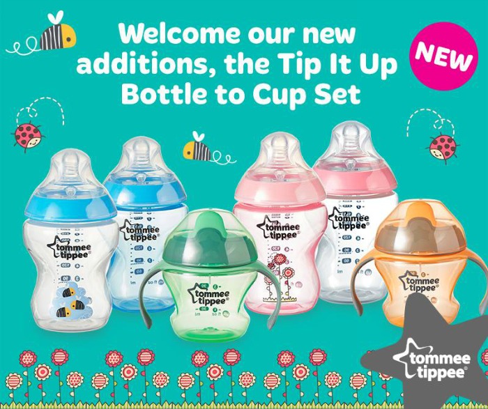 Tip It Up Bottle to Cup set from Tommee Tippee