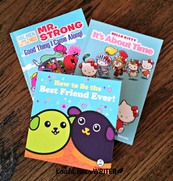 Comic books for kids: Mr Strong, Hello Kitty and Mameshiba
