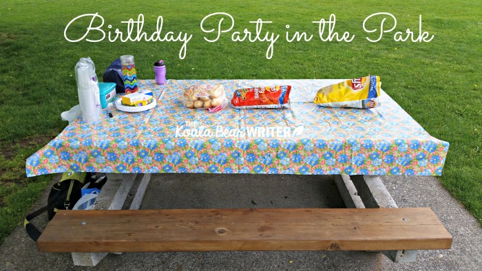 Birthday party in the park