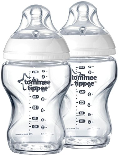 Tommee Tippee Closer To Nature 9 Ounce Glass Bottle 2 Pack