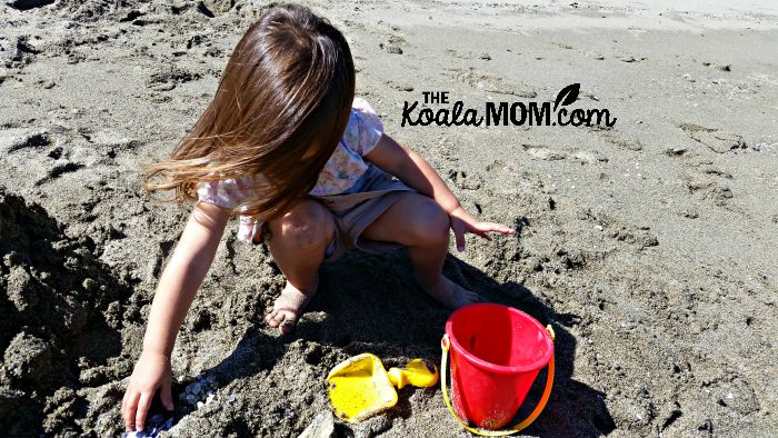 Jade playing at Barnet Marine Park