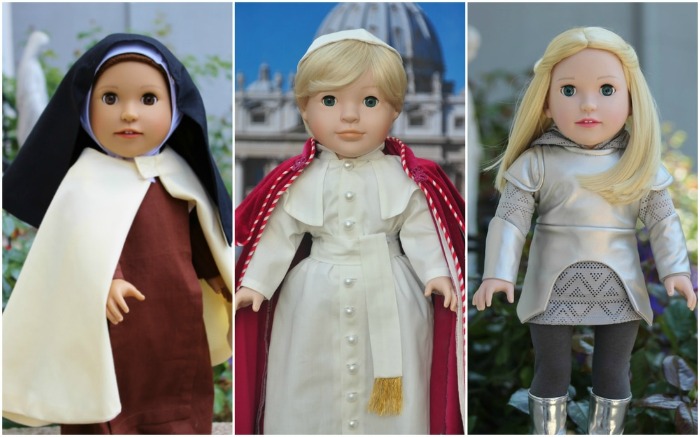 Dolls from Heaven: St. Therese, St. Joan of Arc, and Pope St. John Paul II