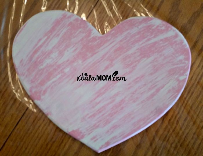 Pink heart plaque