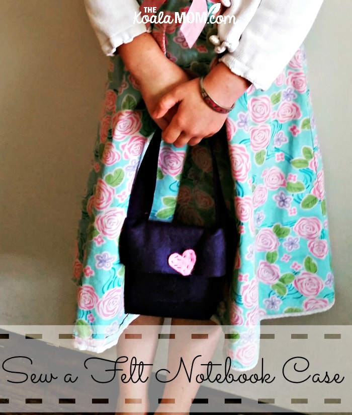 Sew a felt notebook case