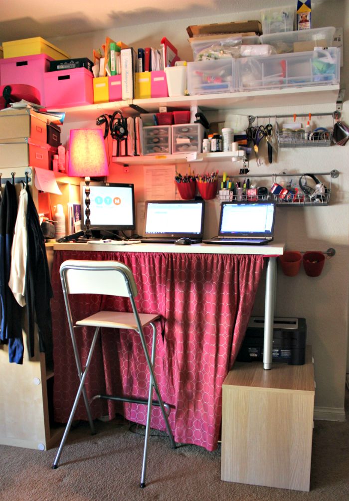 Standing desk for a work-at-home-mom