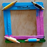 Make A Popsicle Stick Picture Frame • The Koala Mom