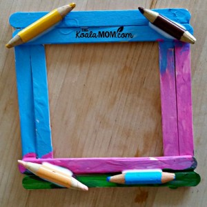 Make a Popsicle Stick Picture Frame • The Koala Mom