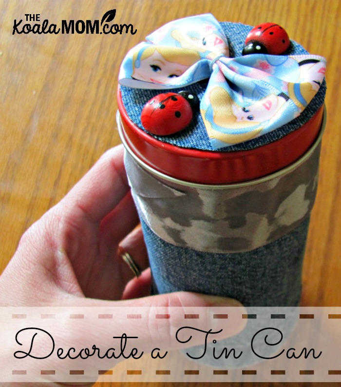 Decorate a tin can