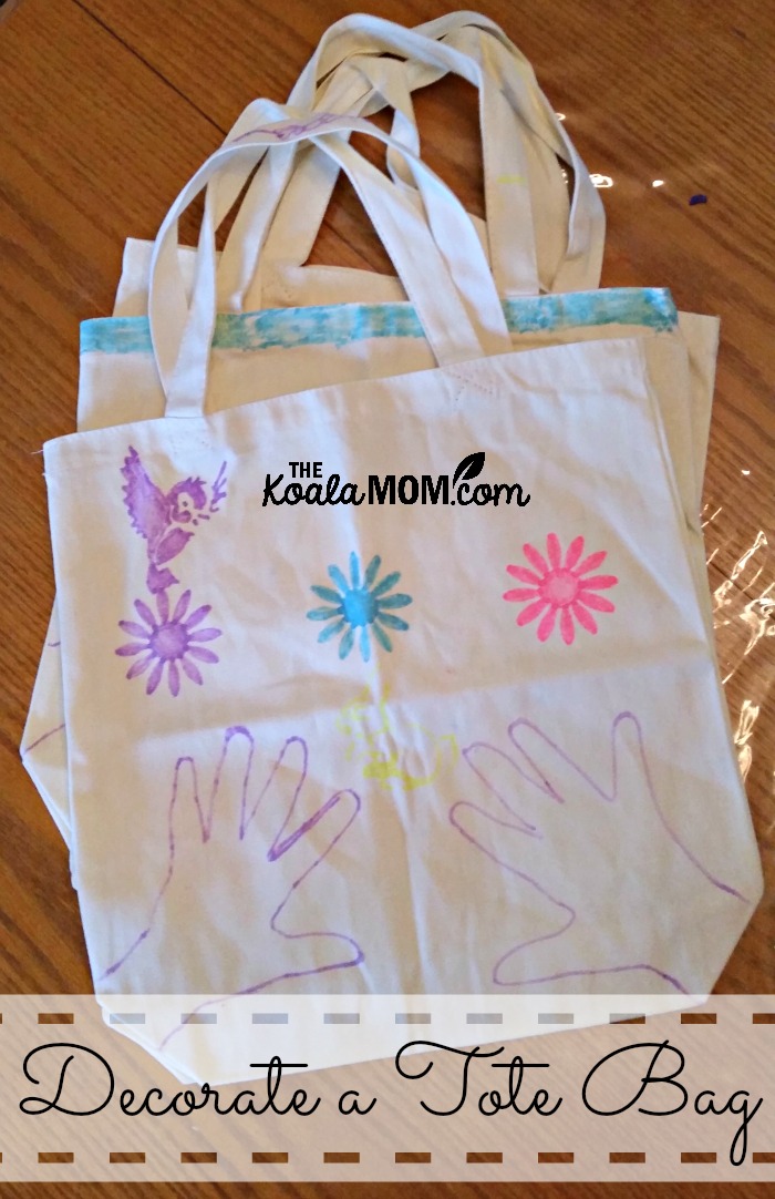 Decorate a tote bag