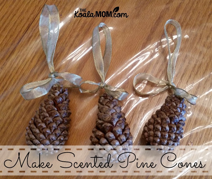 Make scented pine cones