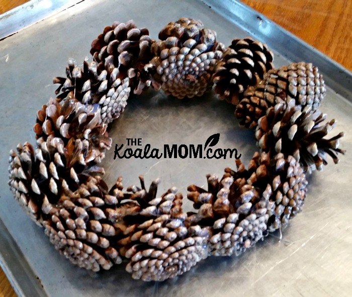 Pine cone wreath