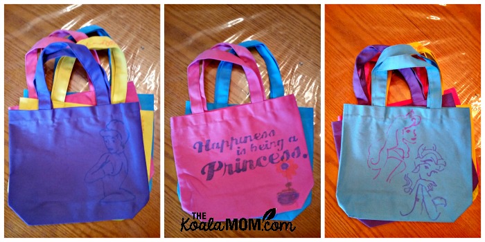 Princess tote bags