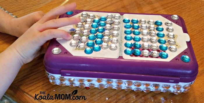 Rhinestone pencil box