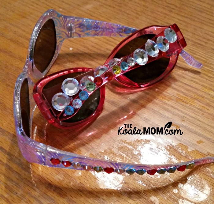 Rhinestone kids' sunglasses