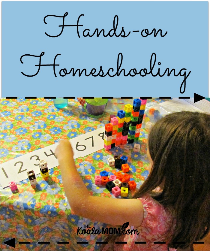 Ideas for hands-on homeschooling, for subjects like math, history, science and reading