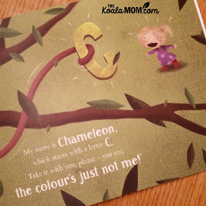 Lost My Name book - Chameleon page
