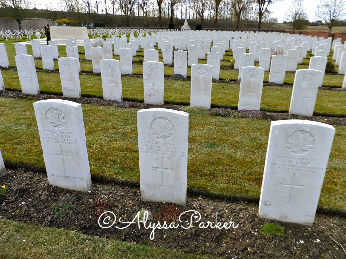 The grave of Private G. C. McKean in a war cemetery in France