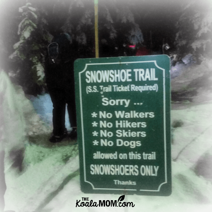 Snowshoe Trail on Cypress Mountain