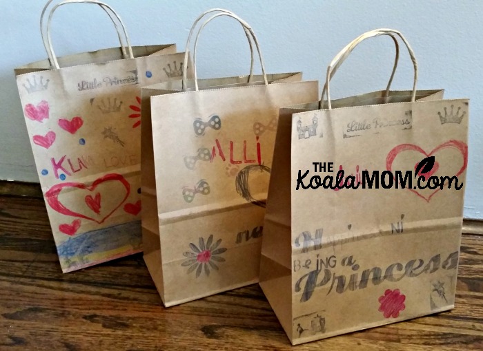 Birthday party gift bags