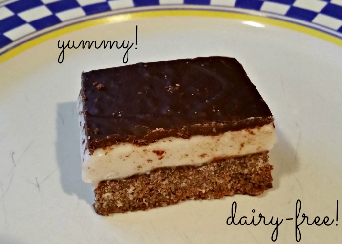 dairy-free Nanaimo bars