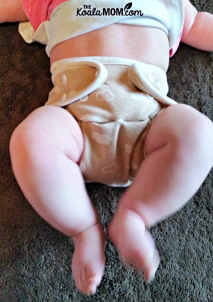 KaWaii Baby Diaper on a baby