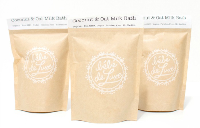 Bebe de Luxe's Coconut & Oat Milk Bath (natural eczema remedies)