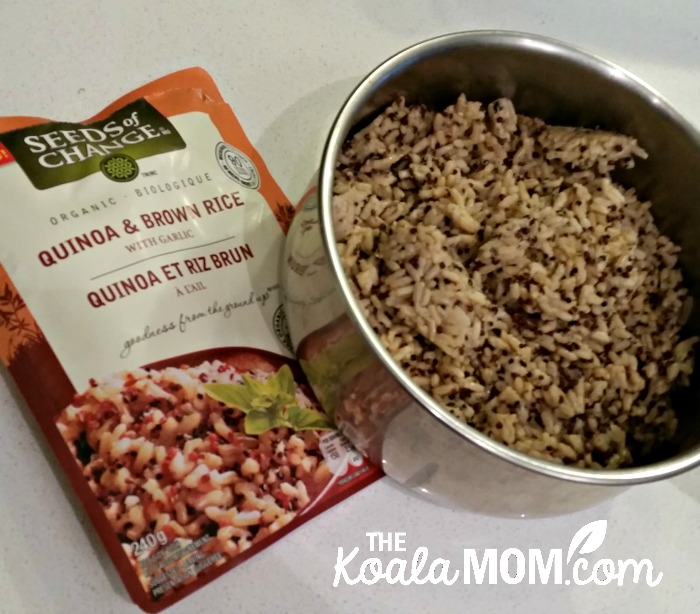 Cooking Seeds of Change Brown Rice & Quinoa
